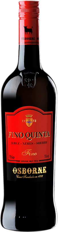 Envio grátis | Vinho Generoso Fortificado Osborne Fino Quinta D.O. Manzanilla-Sanlúcar de Barrameda Andaluzia Espanha Palomino Fino 75 cl