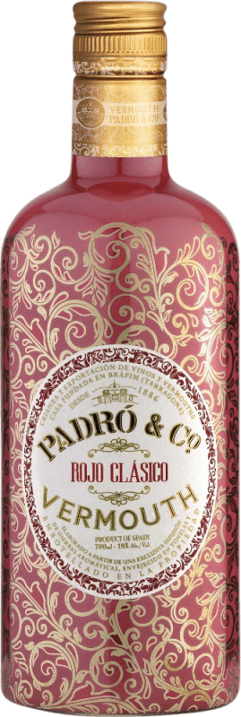 Envoi gratuit | Vermouth Padró Rojo Clásico Catalogne Espagne 70 cl