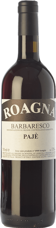 184,95 € Free Shipping | Red wine Roagna Pajè D.O.C.G. Barbaresco Piemonte Italy Nebbiolo Bottle 75 cl