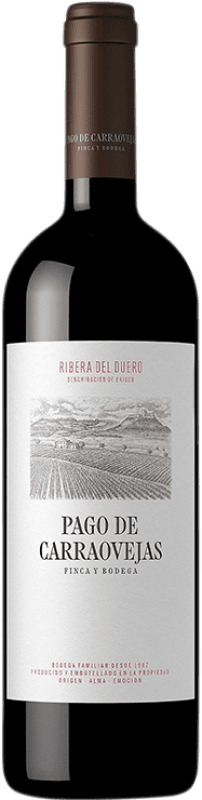 42,95 € | Red wine Pago de Carraovejas Aged D.O. Ribera del Duero Castilla y León Spain Tempranillo, Merlot, Cabernet Sauvignon Bottle 75 cl
