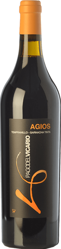 18,95 € | Red wine Pago del Vicario Agios Crianza I.G.P. Vino de la Tierra de Castilla Castilla la Mancha Spain Tempranillo, Grenache Bottle 75 cl