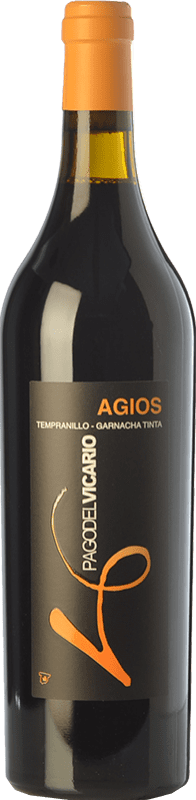 18,95 € Free Shipping | Red wine Pago del Vicario Agios Crianza I.G.P. Vino de la Tierra de Castilla Castilla la Mancha Spain Tempranillo, Grenache Bottle 75 cl