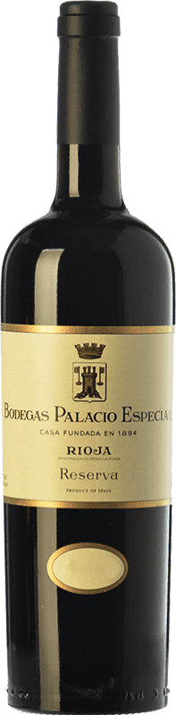 36,95 € | Красное вино Palacio Especial Резерв D.O.Ca. Rioja Ла-Риоха Испания Tempranillo 75 cl