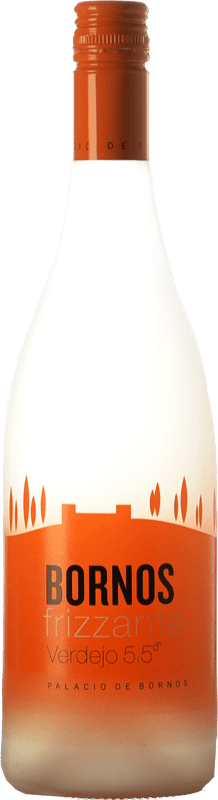 6,95 € | Vin Mousseux Blanc Palacio de Bornos Frizzante D.O. Rueda Castille et Leon Espagne Verdejo 75 cl