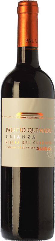 9,95 € Free Shipping | Red wine Palacio Quemado Crianza D.O. Ribera del Guadiana Estremadura Spain Tempranillo, Cabernet Sauvignon Bottle 75 cl