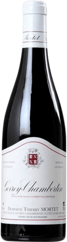 Бесплатная доставка | Красное вино Thierry Mortet Vigne Belle A.O.C. Gevrey-Chambertin Бургундия Франция Pinot Black Органический 75 cl