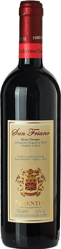 Бесплатная доставка | Красное вино Parentini San Friano I.G.T. Toscana Тоскана Италия Cabernet Sauvignon — Каберне Совиньон 75 cl