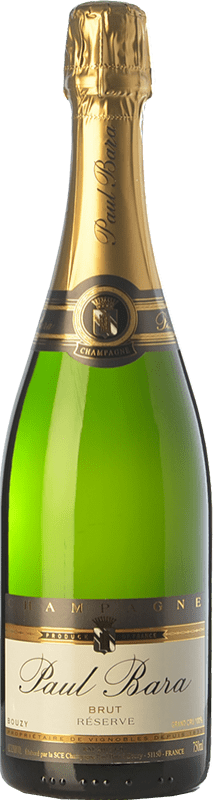 Envio grátis | Espumante branco Paul Bara Brut Reserva A.O.C. Champagne Champagne França Pinot Preto 75 cl