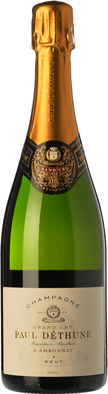 免费送货 | 白起泡酒 Paul Déthune Brut — 起泡酒 干型 Grand Cru 年轻的 A.O.C. Champagne 香槟酒 法国 Chardonnay — 莎当妮, Pinot Meunier — 黑皮诺·莫尼耶 75 cl