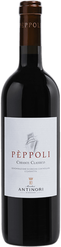 19,95 € | 红酒 Marchesi Antinori Pèppoli D.O.C.G. Chianti Classico 托斯卡纳 意大利 Merlot, Syrah, Sangiovese 75 cl
