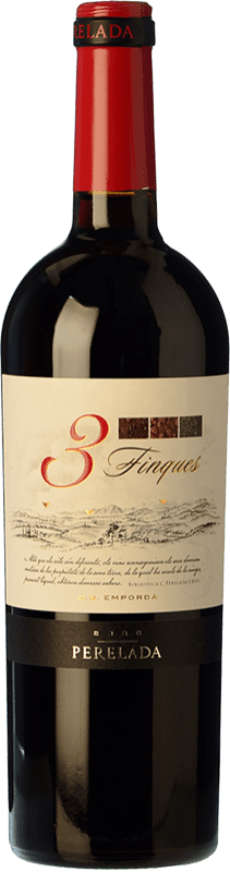 7,95 € | Красное вино Perelada 3 Fincas старения D.O. Empordà Каталония Испания Tempranillo, Merlot, Syrah, Grenache, Cabernet Sauvignon, Samsó 75 cl