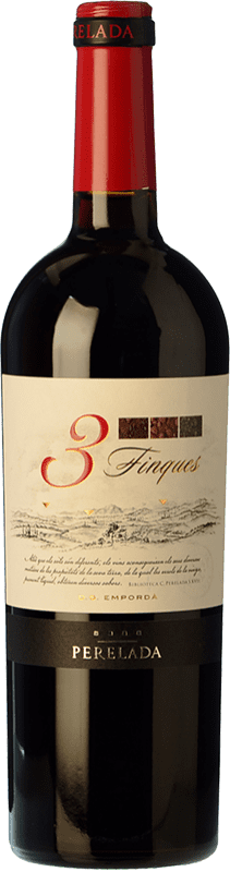 10,95 € Бесплатная доставка | Красное вино Perelada 3 Fincas старения D.O. Empordà