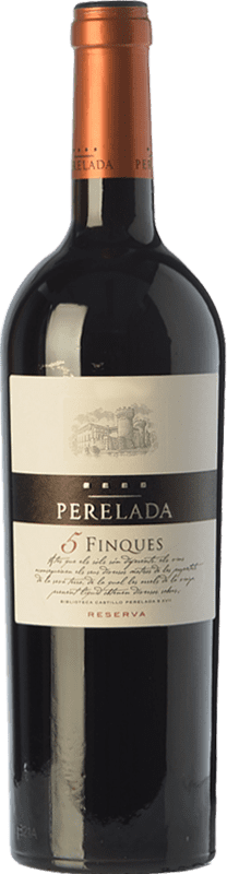 Бесплатная доставка | Красное вино Perelada 5 Fincas Резерв D.O. Empordà Каталония Испания Tempranillo, Merlot, Syrah, Grenache, Cabernet Sauvignon, Cabernet Franc бутылка Магнум 1,5 L