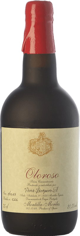 237,95 € | Fortified wine Pérez Barquero Solera 1955 Oloroso D.O. Montilla-Moriles Andalusia Spain Pedro Ximénez 75 cl