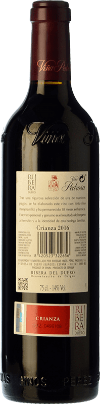 21,95 € Free Shipping | Red wine Pérez Pascuas Viña Pedrosa Crianza D.O. Ribera del Duero Castilla y León Spain Tempranillo Bottle 75 cl