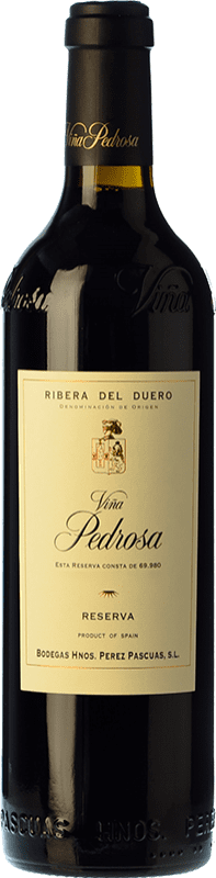 35,95 € | Red wine Pérez Pascuas Viña Pedrosa Reserva D.O. Ribera del Duero Castilla y León Spain Tempranillo, Cabernet Sauvignon Bottle 75 cl