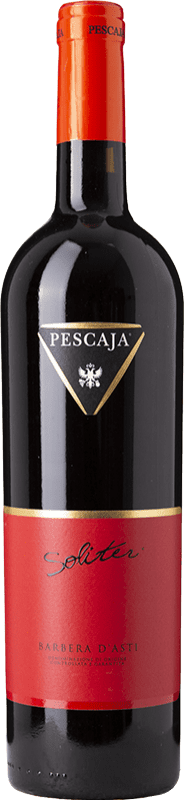 16,95 € | Red wine Pescaja Soliter D.O.C. Barbera d'Asti Piemonte Italy Barbera Bottle 75 cl