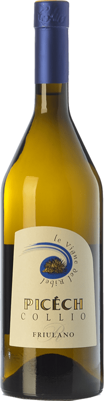 Envío gratis | Vino blanco Picech D.O.C. Collio Goriziano-Collio Friuli-Venezia Giulia Italia Friulano 75 cl