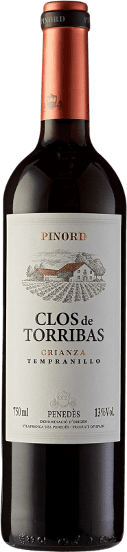 6,95 € | Red wine Pinord Clos de Torribas Crianza D.O. Penedès Catalonia Spain Tempranillo Bottle 75 cl