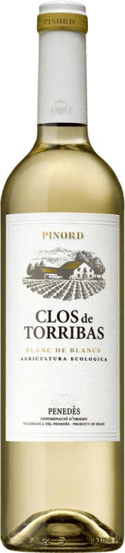 11,95 € Envío gratis | Vino blanco Pinord Clos de Torribas Blanc D.O. Penedès Ecológico