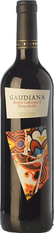 8,95 € Бесплатная доставка | Красное вино Pinord Gaudiana Tempranillo Молодой D.O. Catalunya