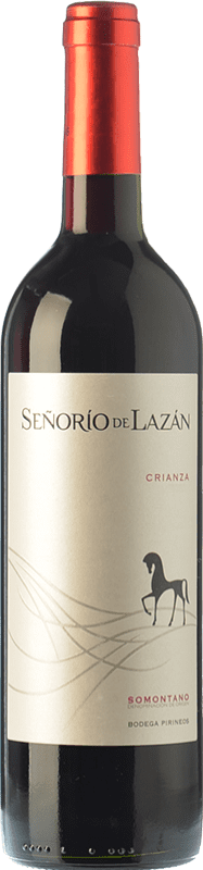 8,95 € | Vino Rosso Pirineos Señorío de Lazán Crianza — Invecchiato in Botte D.O. Somontano Aragona Spagna Tempranillo, Merlot, Cabernet Sauvignon 75 cl