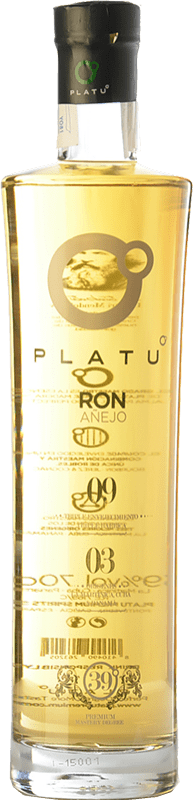 26,95 € Free Shipping | Rum Platu Añejo Galicia Spain Bottle 70 cl