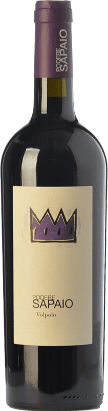 Бесплатная доставка | Красное вино Podere Sapaio Volpolo D.O.C. Bolgheri Тоскана Италия Merlot — Мерло, Cabernet Sauvignon — Каберне Совиньон, Petit Verdot 75 cl