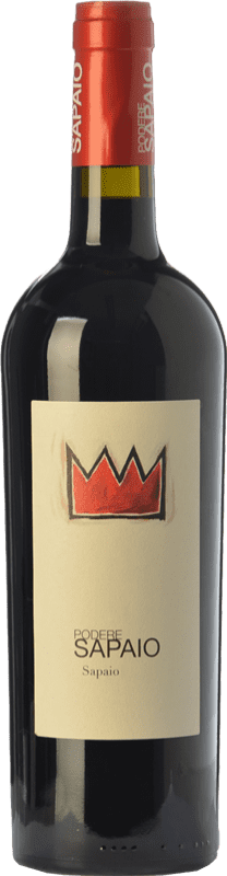 Бесплатная доставка | Красное вино Podere Sapaio D.O.C. Bolgheri Тоскана Италия Cabernet Sauvignon, Cabernet Franc, Petit Verdot 75 cl