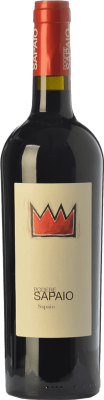 Бесплатная доставка | Красное вино Podere Sapaio D.O.C. Bolgheri Тоскана Италия Cabernet Sauvignon — Каберне Совиньон, Cabernet Franc — Каберне Фран, Petit Verdot 75 cl