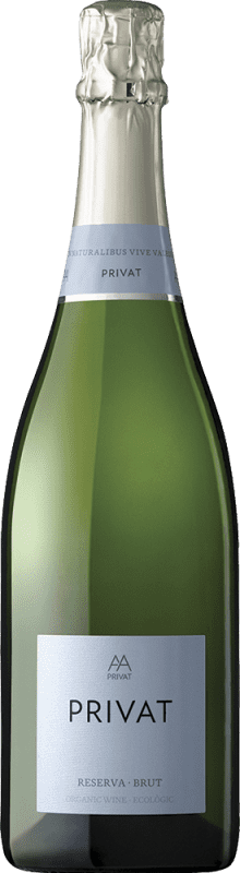 13,95 € | White sparkling Privat Brut Reserve D.O. Cava Catalonia Spain Macabeo, Xarel·lo, Parellada Organic 75 cl