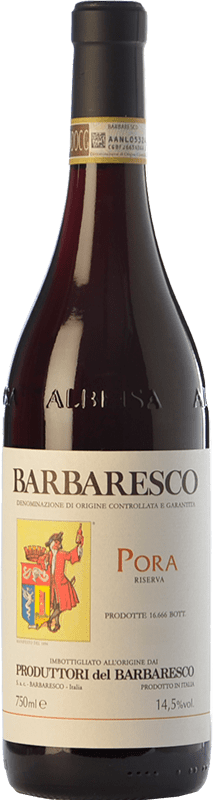 52,95 € Spedizione Gratuita | Vino rosso Produttori del Barbaresco Pora D.O.C.G. Barbaresco