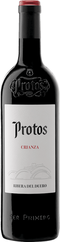 Free Shipping | Red wine Protos Aged D.O. Ribera del Duero Castilla y León Spain Tempranillo 75 cl