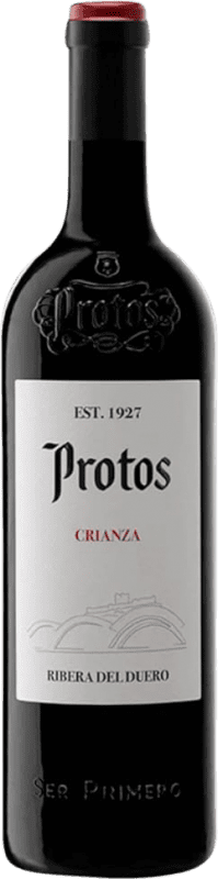 16,95 € Free Shipping | Red wine Protos Crianza D.O. Ribera del Duero Castilla y León Spain Tempranillo Bottle 75 cl