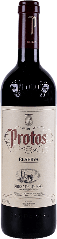 26,95 € | Красное вино Protos Резерв D.O. Ribera del Duero Кастилия-Леон Испания Tempranillo 75 cl