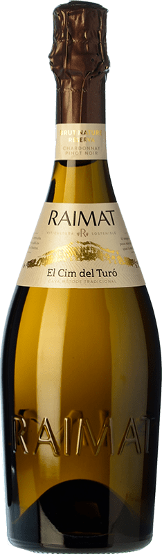 Envío gratis | Espumoso blanco Raimat El Cim del Turó Brut Nature D.O. Cava Cataluña España Pinot Negro, Chardonnay 75 cl