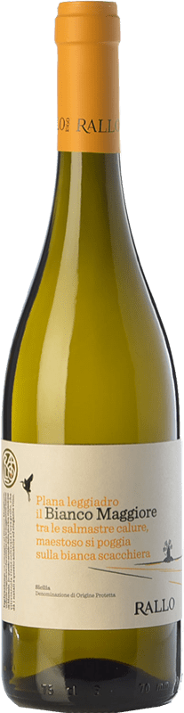 Free Shipping | White wine Rallo Bianco Maggiore I.G.T. Terre Siciliane Sicily Italy Grillo Organic 75 cl