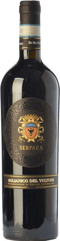 25,95 € | Red wine Re Manfredi Serpara D.O.C. Aglianico del Vulture Basilicata Italy Aglianico 75 cl