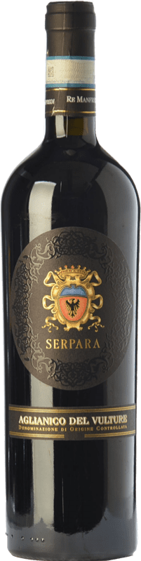 29,95 € | Red wine Re Manfredi Serpara D.O.C. Aglianico del Vulture Basilicata Italy Aglianico 75 cl