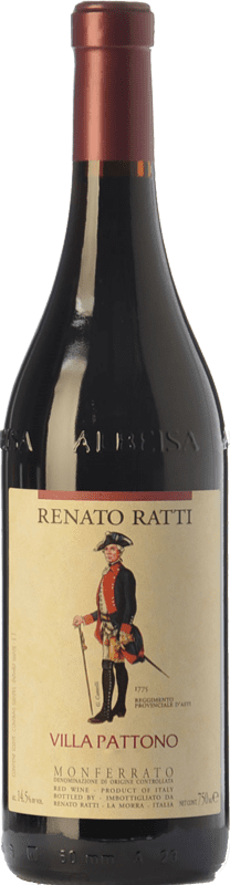 26,95 € | Red wine Renato Ratti Villa Pattono D.O.C. Monferrato Piemonte Italy Merlot, Cabernet Sauvignon, Barbera Bottle 75 cl
