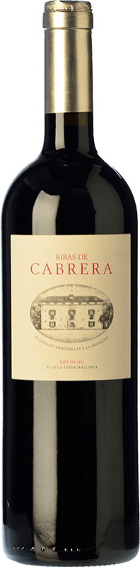 77,95 € Free Shipping | Red wine Ribas Cabrera Crianza I.G.P. Vi de la Terra de Mallorca Balearic Islands Spain Syrah, Cabernet Sauvignon, Mantonegro Bottle 75 cl