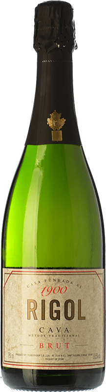 Free Shipping | White sparkling Rigol Brut Young D.O. Cava Catalonia Spain Macabeo, Xarel·lo, Parellada 75 cl