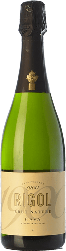 Envoi gratuit | Blanc mousseux Rigol Brut Nature Jeune D.O. Cava Catalogne Espagne Macabeo, Xarel·lo, Parellada 75 cl