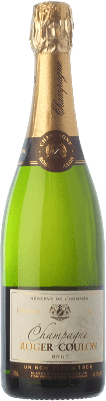 94,95 € Бесплатная доставка | Белое игристое вино Roger Coulon Réserve de l'Hommée Premier Cru брют Гранд Резерв A.O.C. Champagne