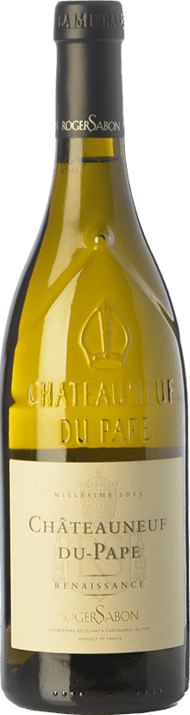 Spedizione Gratuita | Vino bianco Roger Sabon Renaissance Blanc Crianza A.O.C. Châteauneuf-du-Pape Rhône Francia Grenache Bianca, Roussanne, Bourboulenc, Clairette Blanche 75 cl