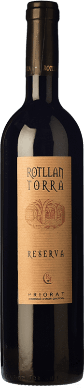 Бесплатная доставка | Красное вино Rotllan Torra Резерв D.O.Ca. Priorat Каталония Испания Grenache, Cabernet Sauvignon, Carignan 75 cl