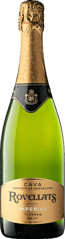 13,95 € | 白起泡酒 Rovellats Imperial 香槟 预订 D.O. Cava 加泰罗尼亚 西班牙 Macabeo, Xarel·lo, Parellada 75 cl