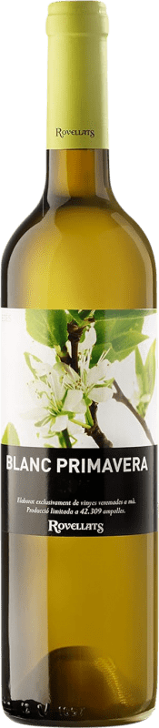 6,95 € | White wine Rovellats Blanc Primavera D.O. Penedès Catalonia Spain Macabeo, Xarel·lo, Parellada Bottle 75 cl