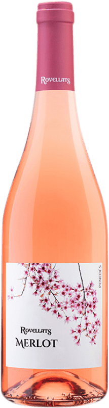 9,95 € | Rosé wine Rovellats Rosat D.O. Penedès Catalonia Spain Merlot Bottle 75 cl