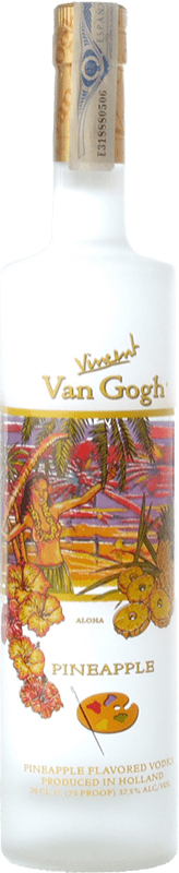 Spedizione Gratuita | Vodka Royal Dirkzwager Van Gogh Olanda 70 cl Pineapple — Ananas